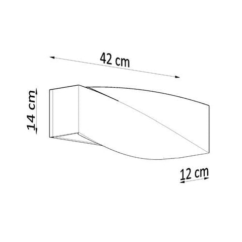 Wall lamp concrete Sigma modern Design E27