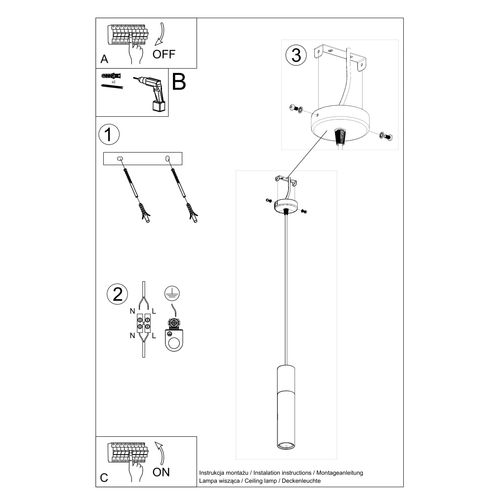 Pendant lamp steel, wood Pablo modern Design GU10
