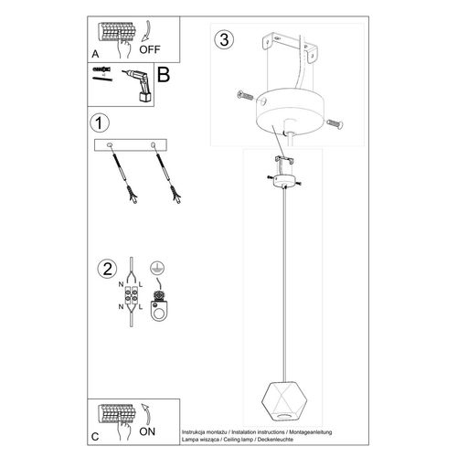 Pendant lamp wood Woody Scandinavian Design GU10