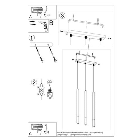 Pendant lamp steel Mozaica modern Design G9