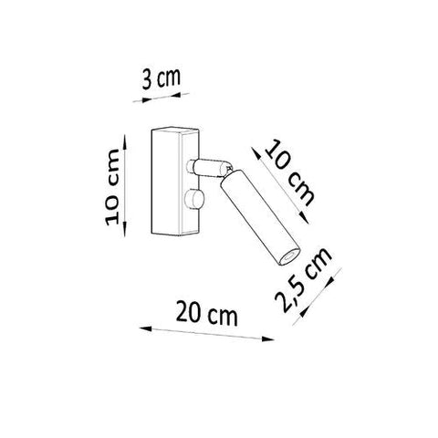 Wall lamp steel Eyetech modern Design G9