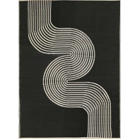 Urban Outdoor Rug Black & Beige | 1010 - 90X150 cm - Rugs