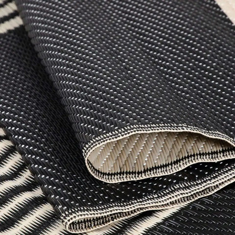 Urban Outdoor Rug Black & Beige | 1010 - Rugs