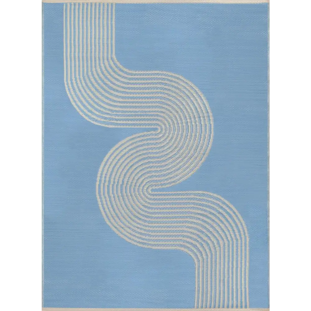 Urban Outdoor Rug Blue & Beige | 1010 - 90X150 cm - Rugs