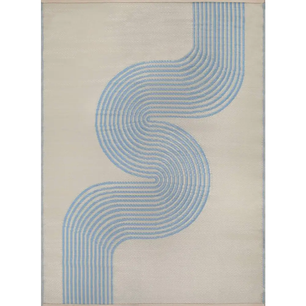 Urban Outdoor Rug Blue & Beige | 1010 - Rugs