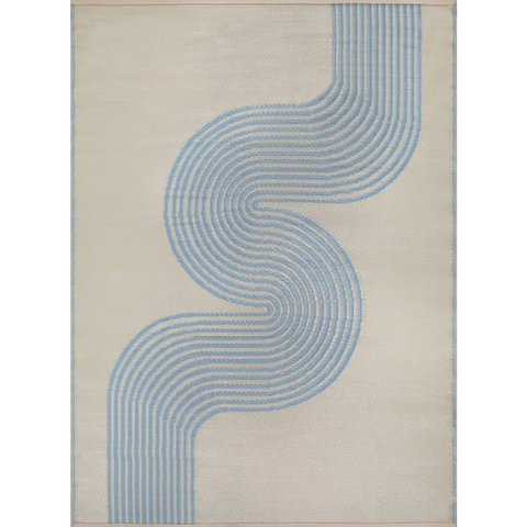 Urban Outdoor Rug Blue & Beige | 1010 - Rugs