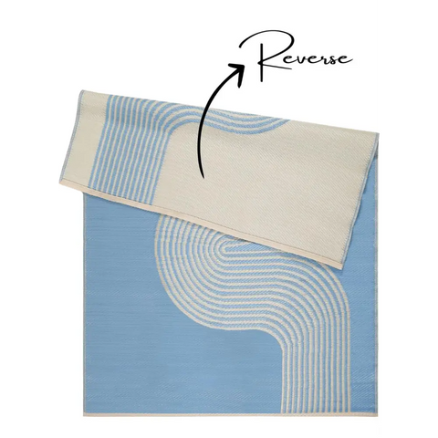 Urban Outdoor Rug Blue & Beige | 1010 - Rugs