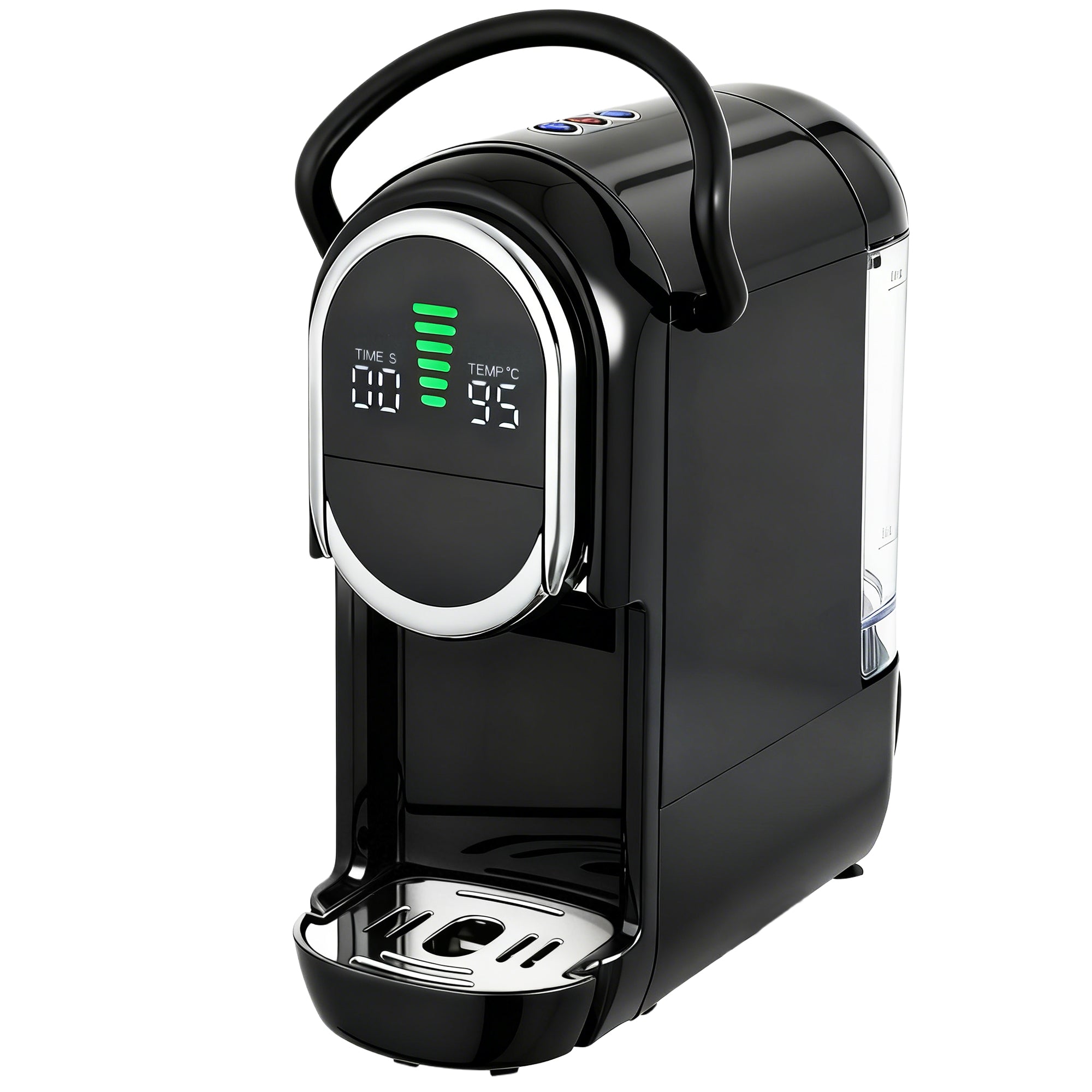 HOMCOM Pod Coffee Machine for Nespresso, Dolce Gusto Capsule & Ground Coffee, Small Semi Automatic Coffee Maker, 19 Bar, 0.6L