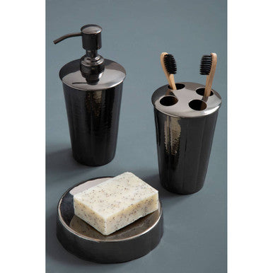 Vaco Hammered Black Nickel Finish Toothbrush Holder