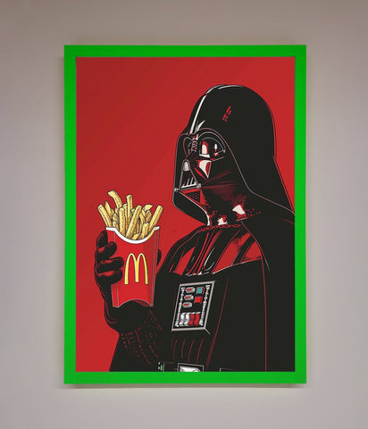 Vader French Fries Framed Poster