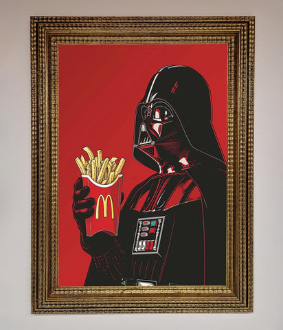 Vader French Fries Framed Poster