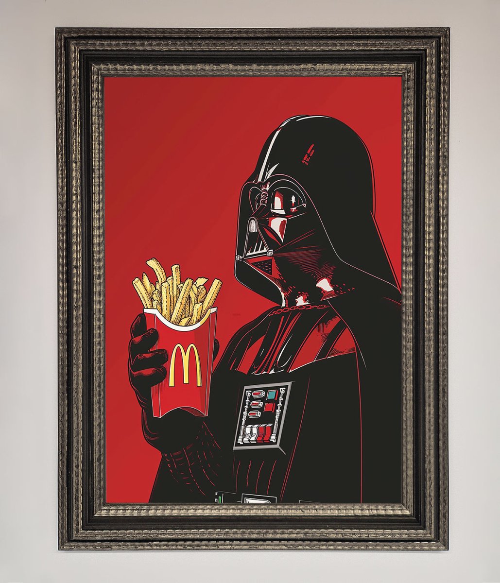 Vader French Fries Framed Poster