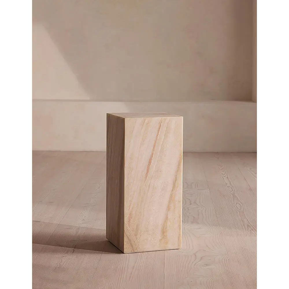 Vega Plinth/Side Table Marble - side table