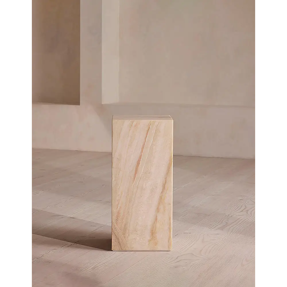 Vega Plinth/Side Table Marble - side table