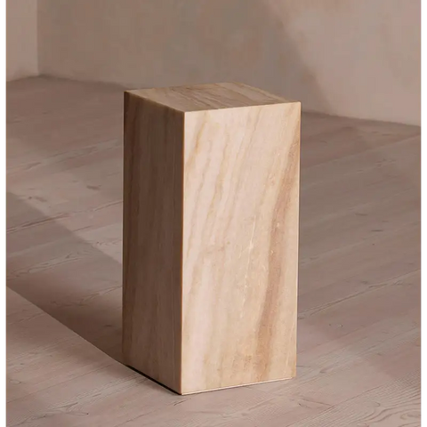 Vega Plinth/Side Table Marble - side table