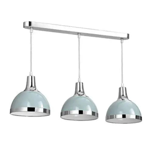 Vermont Three Shutter Blue Shades Pendant Light - Lighting