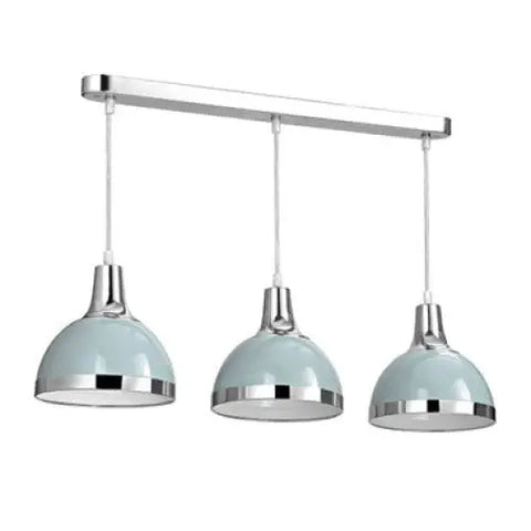 Vermont Three Shutter Blue Shades Pendant Light - Lighting