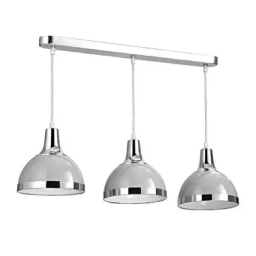 Vermont Three Shutter Grey Shades Pendant Light - Lighting