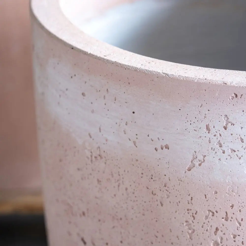 Vessara | Blushstone – 52cm Large Tall Concrete Planter – 15L Decorative Vase Pot - Pots & Plants