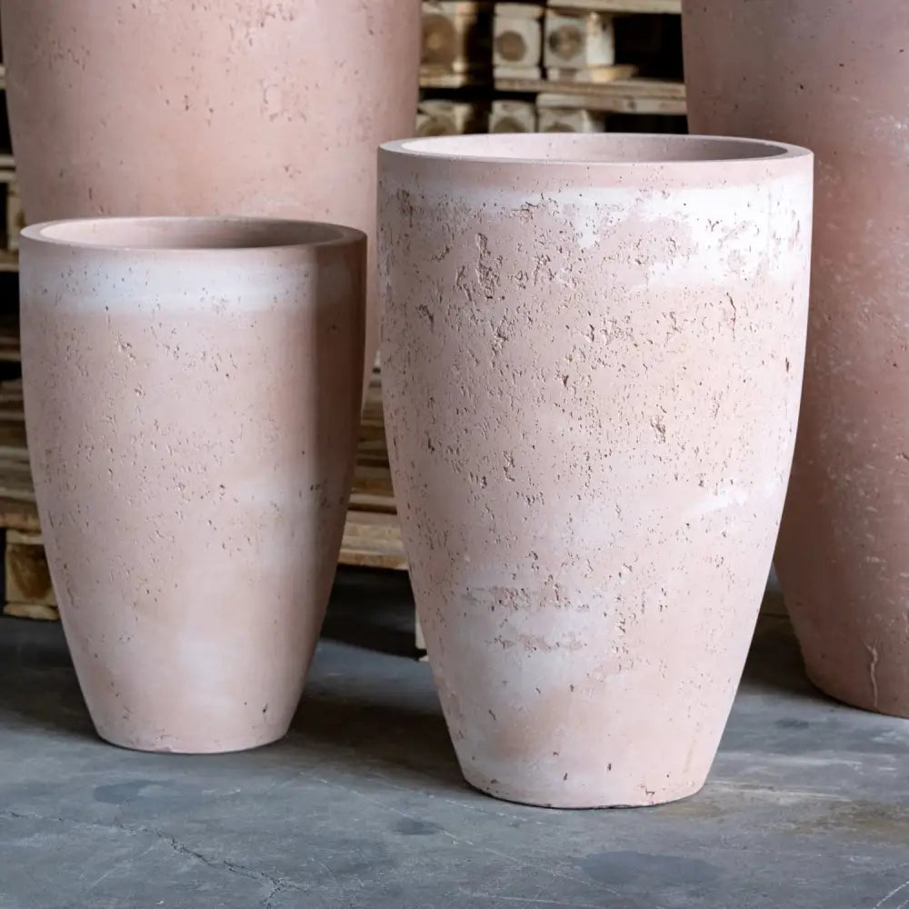 Vessara | Blushstone – 75cm Extra Large Concrete Vase Planter – 61L Tall Plant Pot - Pots & Plants