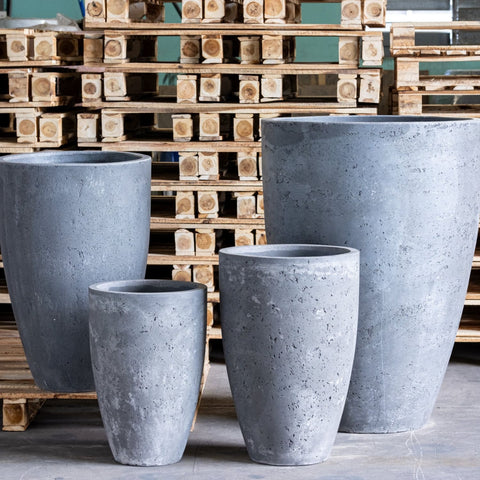 Vessara | Onyx Dusk – 52cm Large Concrete Vase Planter – 15L Tall Indoor Outdoor Pot
