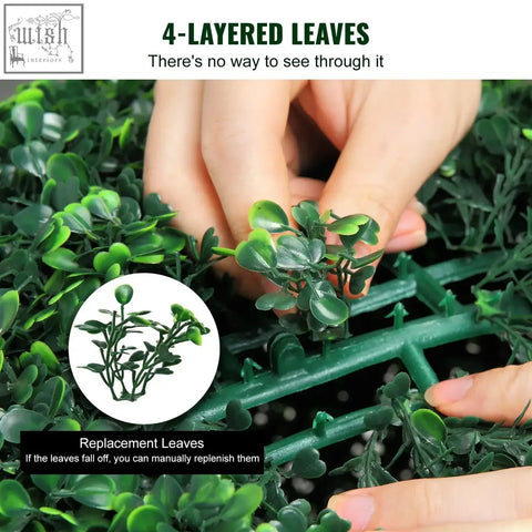 Green vevor artificial topiaries with glossy four-layered plastic leaves easy to replace topiary balls for decor