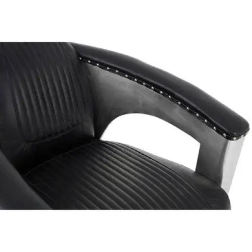 Victor Black Leather Sofa Chair - Arm Chair