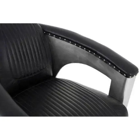 Victor Black Leather Sofa Chair - Arm Chair