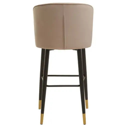 Vieste Mink Velvet Bar Chair - Bar Stool