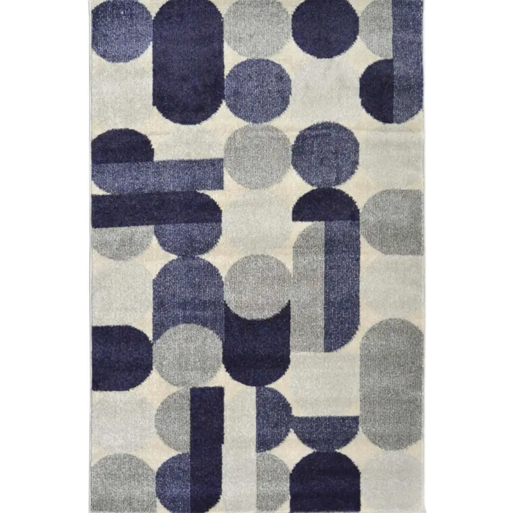Villa Blue Abstract Rug - 120X170 cm - Rugs