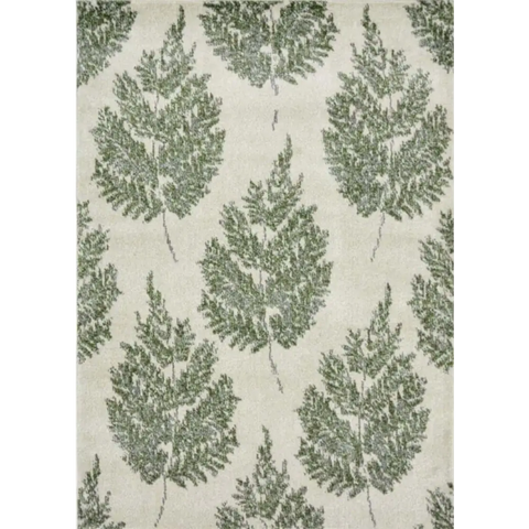 Villa Green Floral Rug - 120X170 cm - Rugs