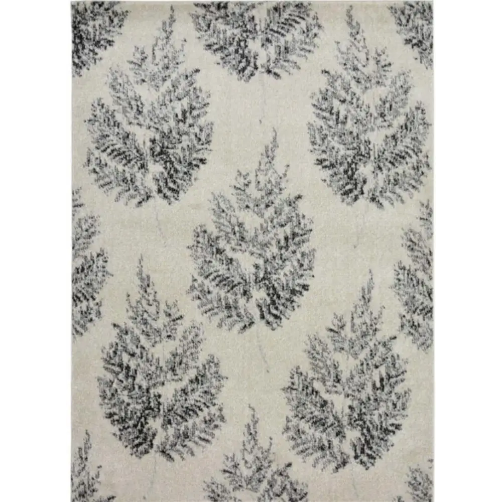 Villa Grey Floral Rug - 120X170 cm - Rugs