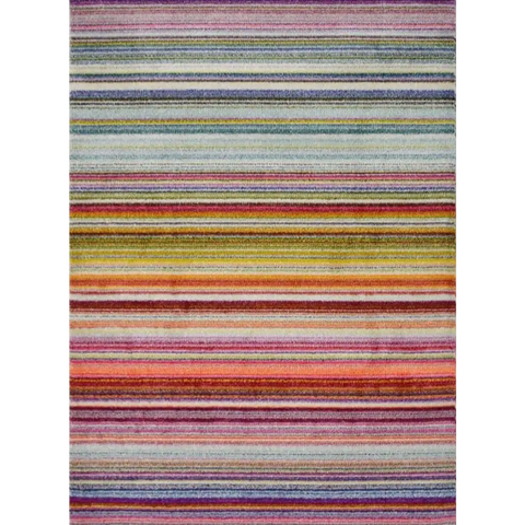 Villa Multicolour Striped Rug - 80X150 cm - Rugs