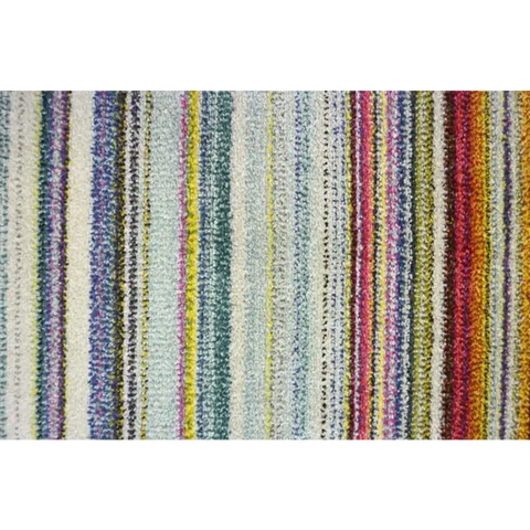 Villa Multicolour Striped Rug - Rugs