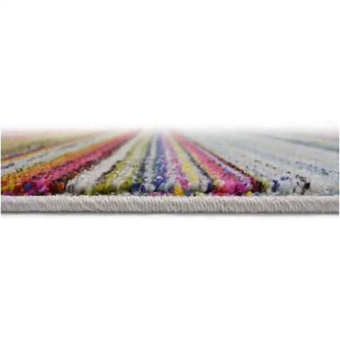 Villa Multicolour Striped Rug - Rugs