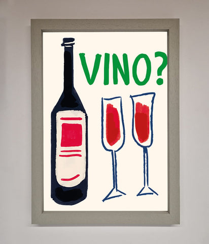 Vino Wine Framed Wall Art