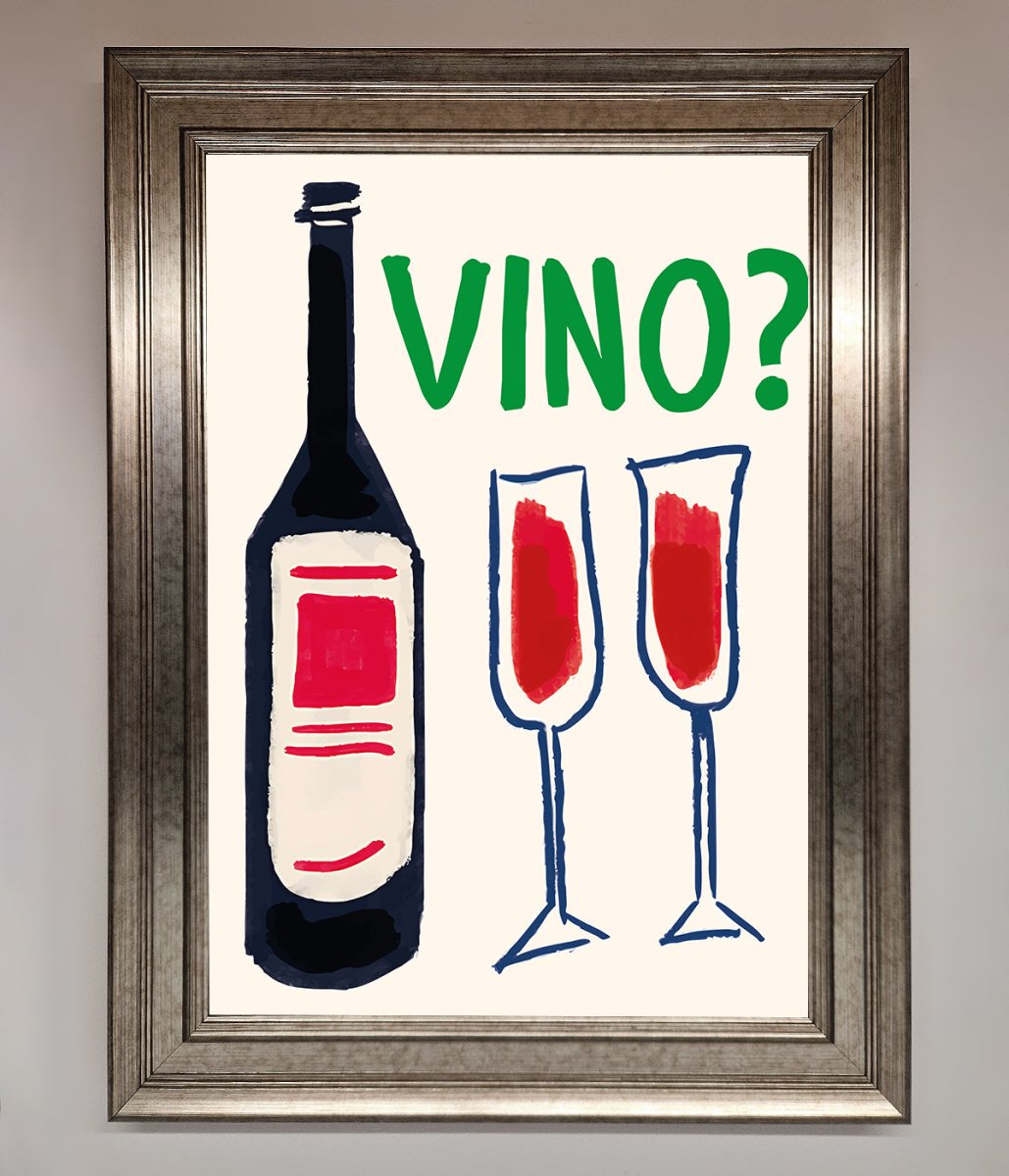 Vino Wine Framed Wall Art