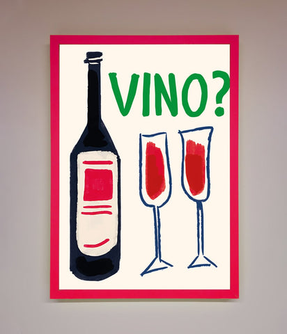Vino Wine Framed Wall Art
