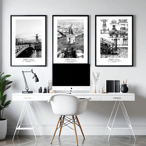 Vintage posters travel | set of 3 Paris wall art prints - Wall art Prints