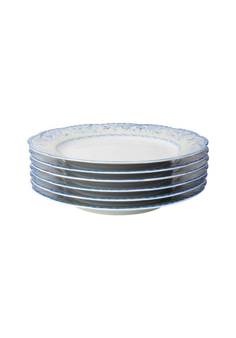 Virginia Blue and White Dinner Plates  - Set of 4