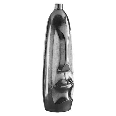 Viso Large Silver Face Tall Vase