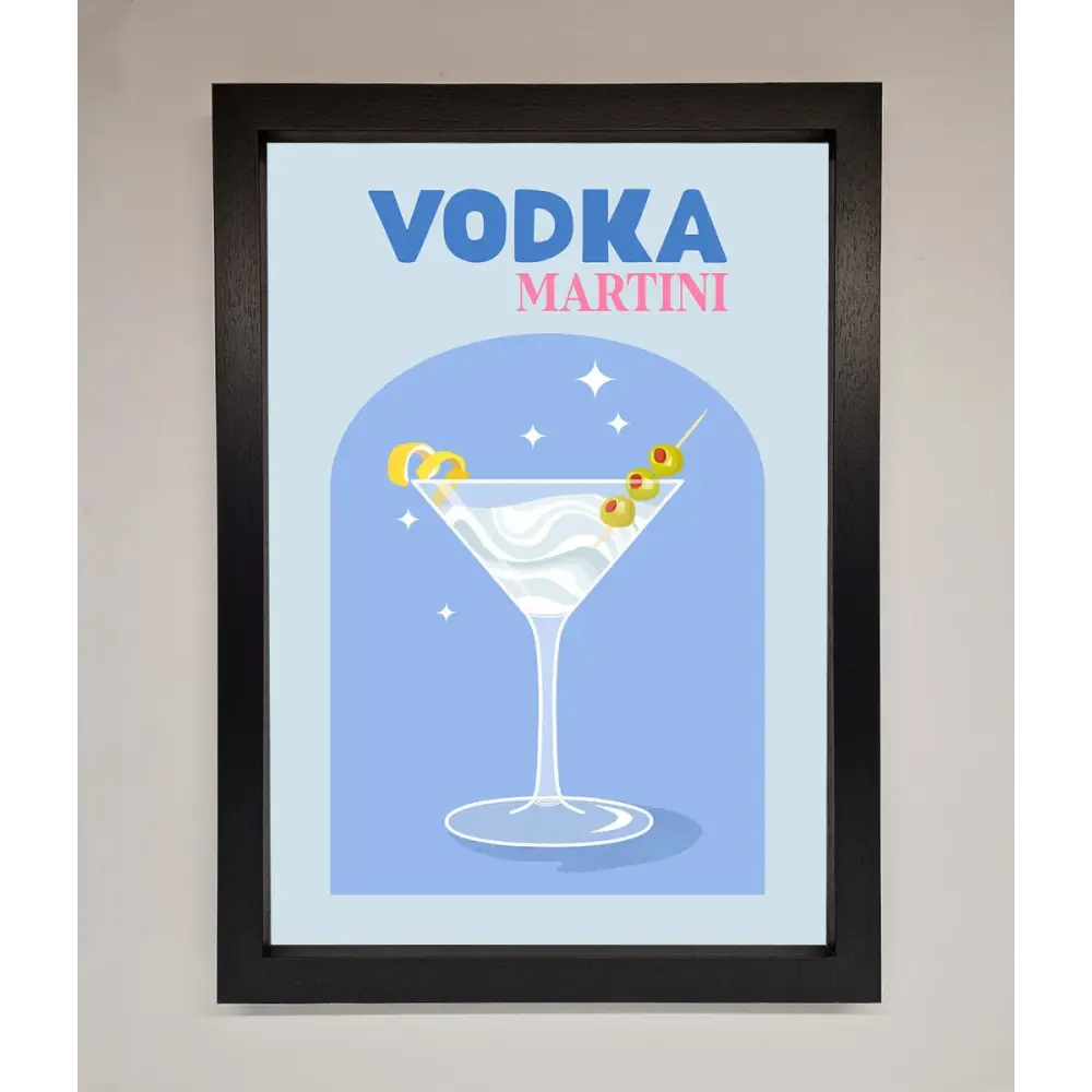 Vodka Martini Framed Wall Art - A3 (29.7 x 42 cm) / Black - Framed Print