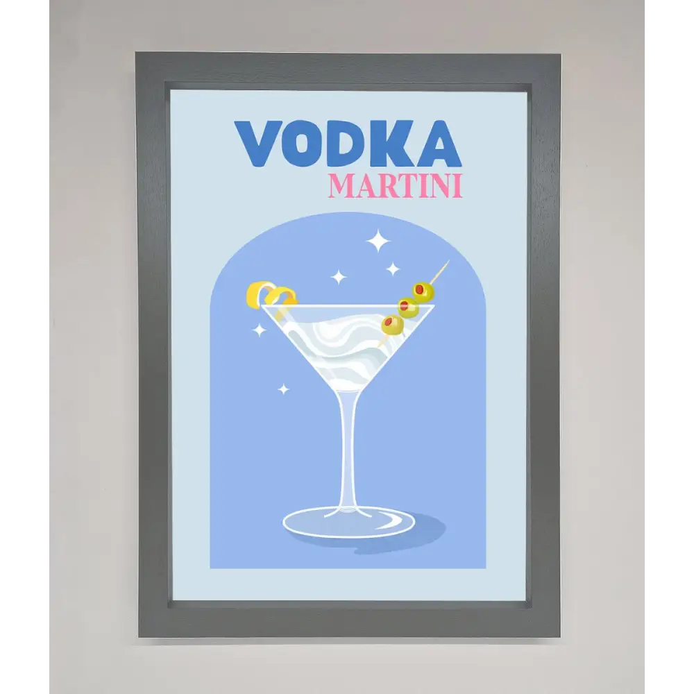 Vodka Martini Framed Wall Art - A3 (29.7 x 42 cm) / Dark Grey - Framed Print