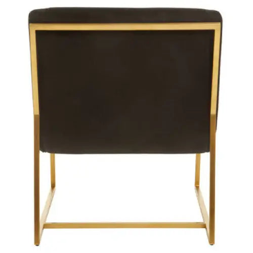 Vogue Black and Gold Lounge Chair - Chair