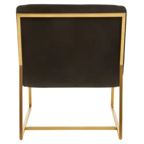 Vogue Black and Gold Lounge Chair - Chair