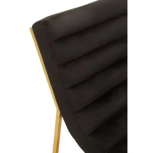 Vogue Black and Gold Lounge Chair - Chair