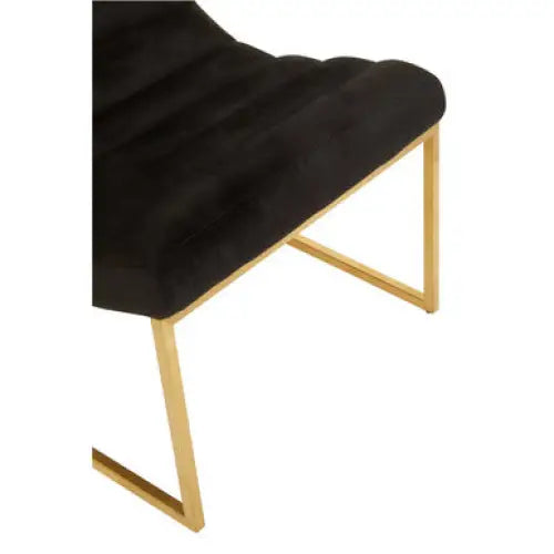 Vogue Black and Gold Lounge Chair - Chair