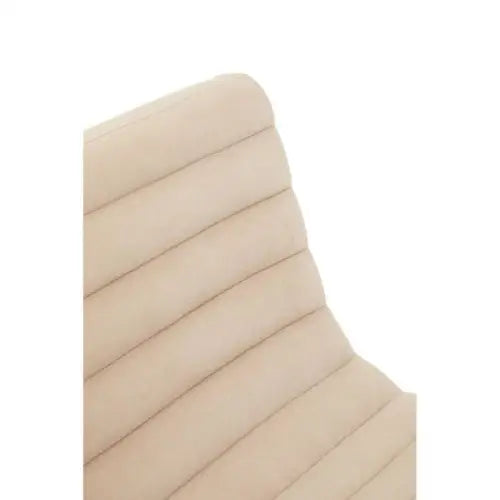 Vogue Ivory Velvet Lounge Chair - Chair
