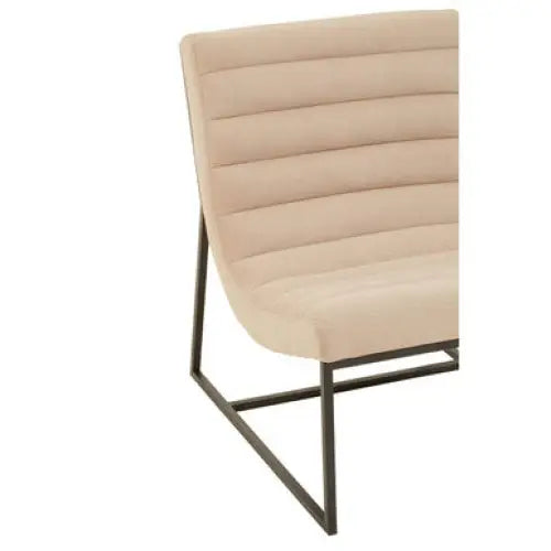 Vogue Ivory Velvet Lounge Chair - Chair