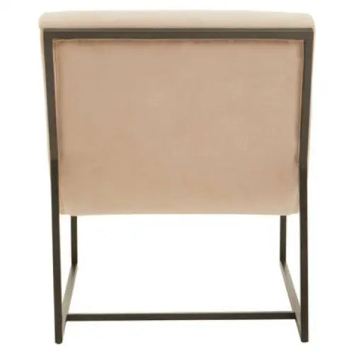 Vogue Ivory Velvet Lounge Chair - Chair